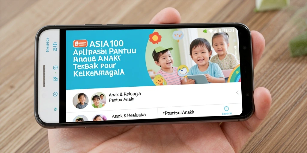 Antarmuka aplikasi ASIA100 yang user-friendly untuk Pantau Anak.