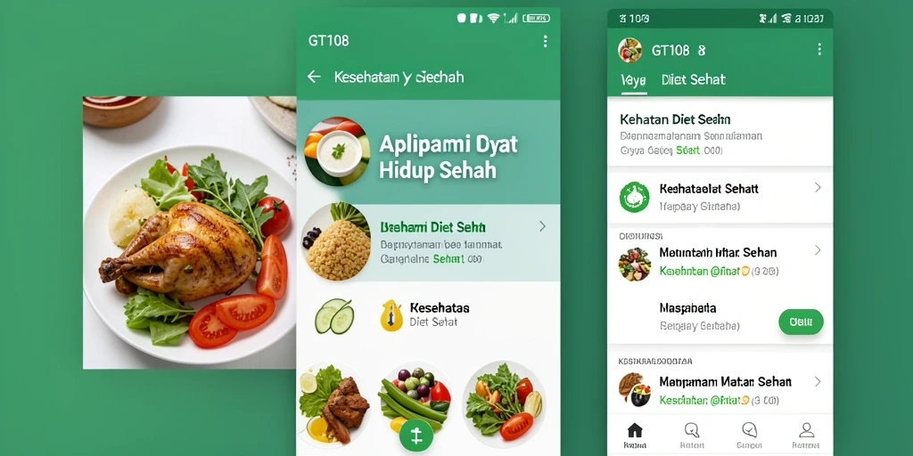 Tampilan antarmuka pengguna GT108 yang sederhana dan informatif.