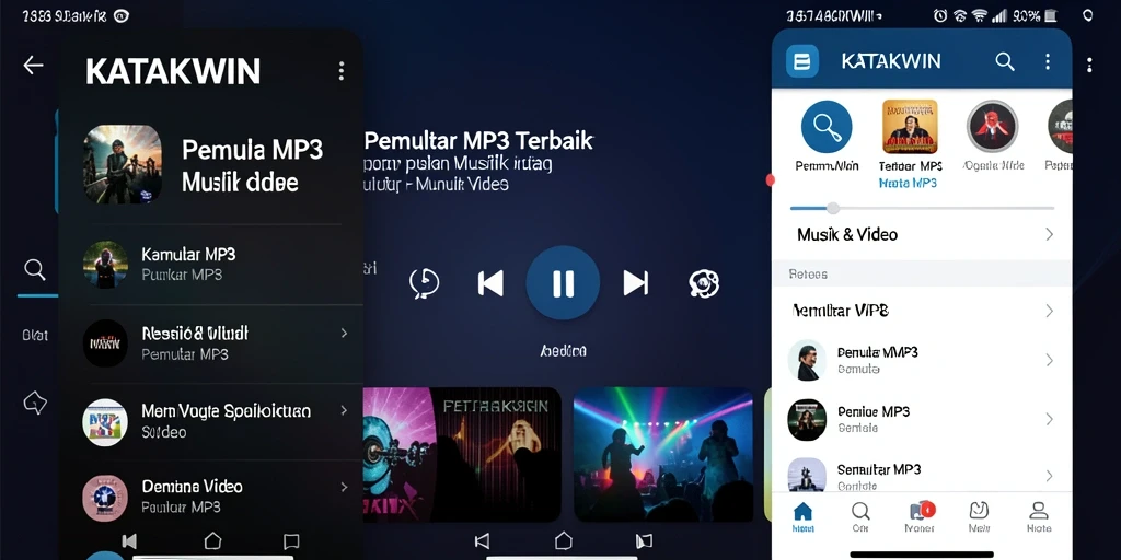 Antarmuka pengguna KATAKWIN yang menarik dan intuitif.