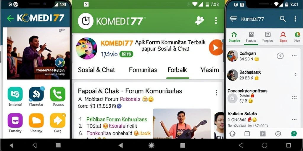 Antarmuka pengguna KOMEDI77 yang menarik dan interaktif.