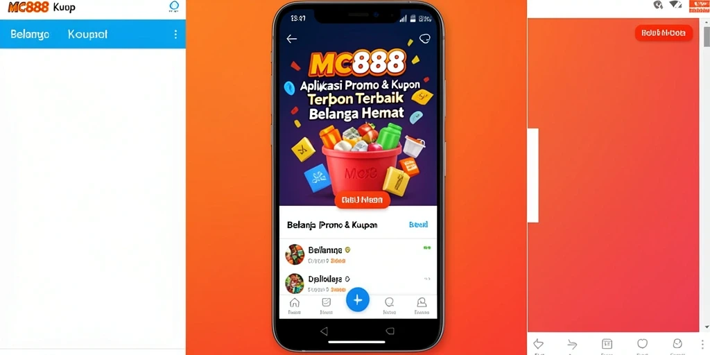 Tampilan antarmuka aplikasi MC888 untuk promo dan kupon.