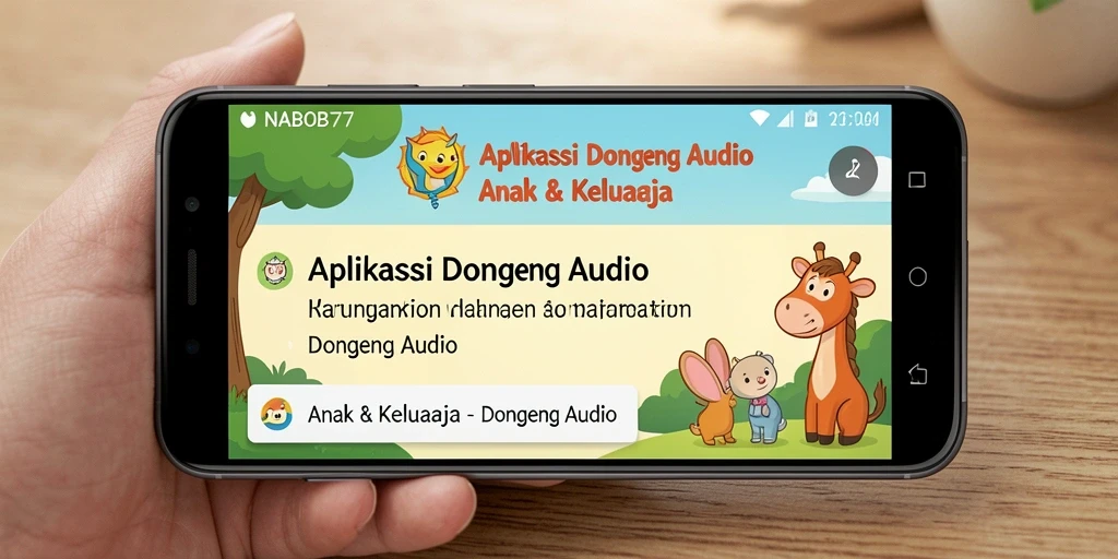 Tampilan antarmuka NABOB77 yang menarik dan ramah anak.