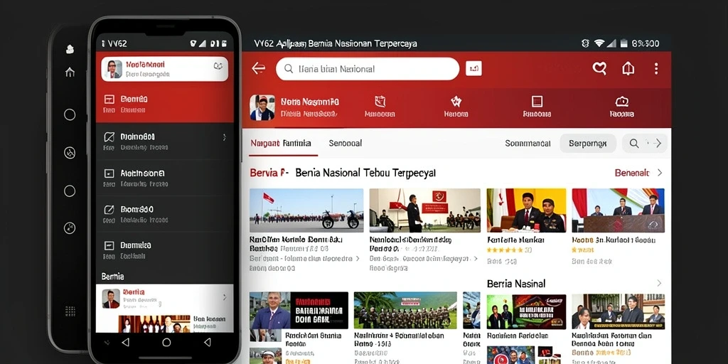 Tampilan antarmuka aplikasi VV62 yang informatif dan menarik.